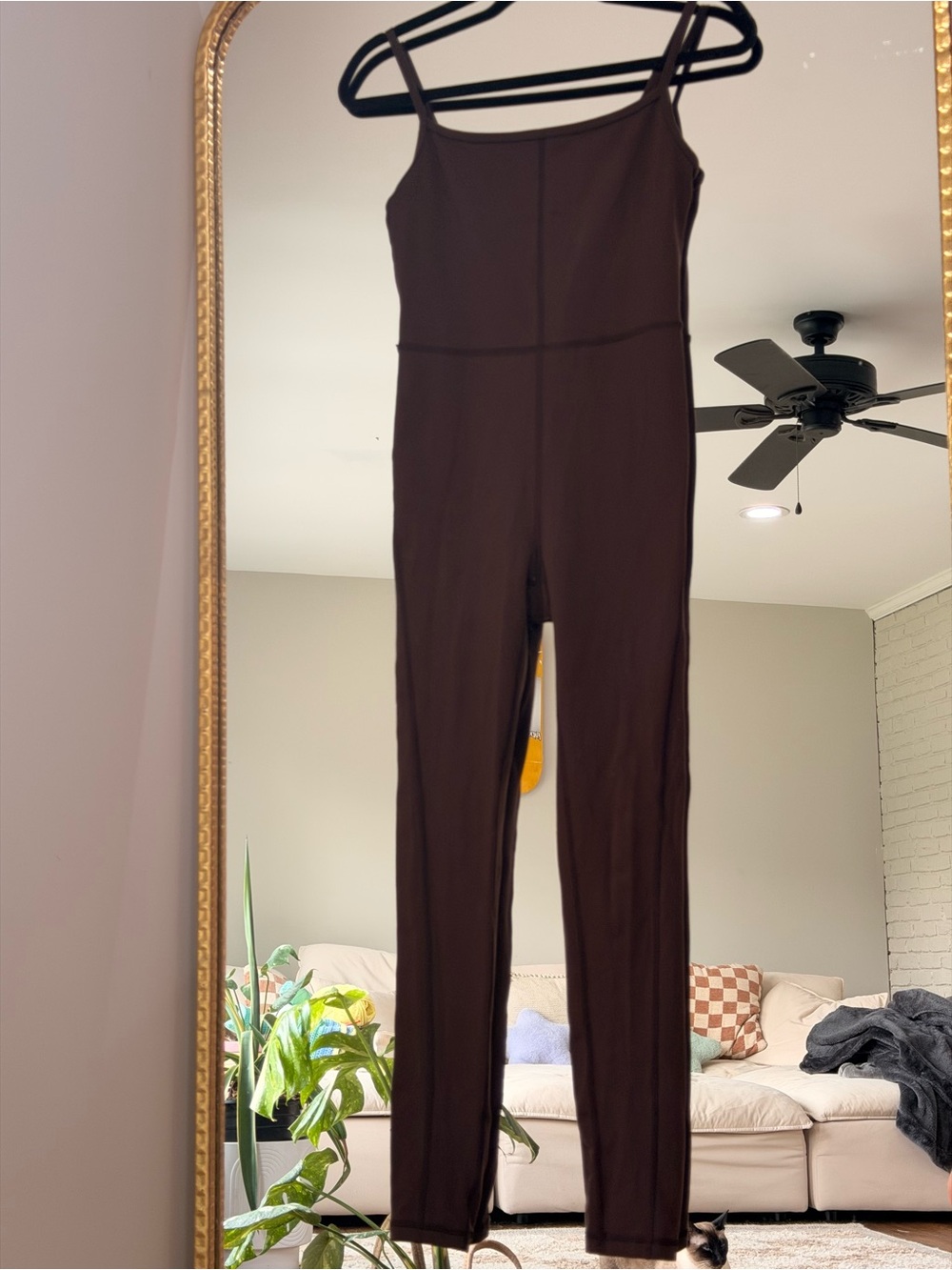 Aritzia Wilfred Free Freestyle Brown Jumpsuit